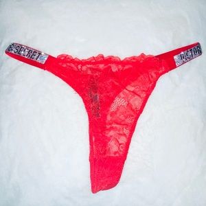 Victoria’s Secret Very Sexy Lace Shine Strap Thong Panty